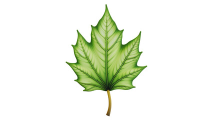 Beautiful Green Leaf with Detailed Texture