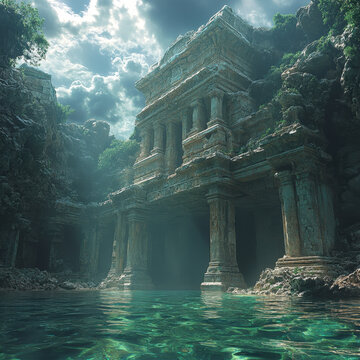 Ruins of ancient city of Palenque, Mexico.