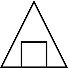 Set of Triangle shapes. Design decoration