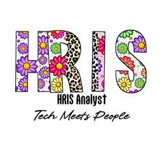 Colorful Name Design with Flowers and Leopard Print for Ris