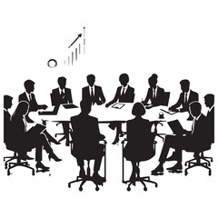 group of business people in a meeting