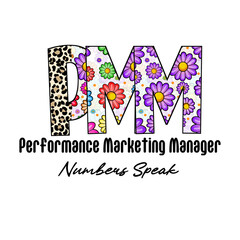 Colorful PM Design with Leopard and Flower Patterns for Apparel