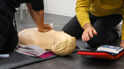 first aid course - company safety - cardiac massage - Basic Life Support