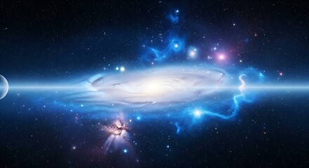 Obraz premium Spiral Galaxy in Deep Space