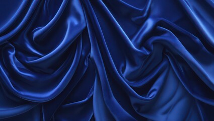 Obraz premium blue silk background
