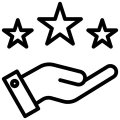 Fototapeta premium Review Outline Icon