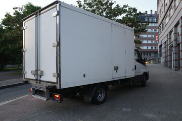 Truck on the pavement