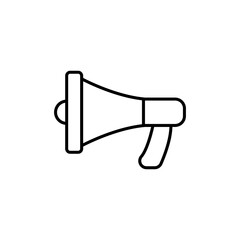 mega phone line icon vector