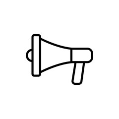 mega phone line icon vector