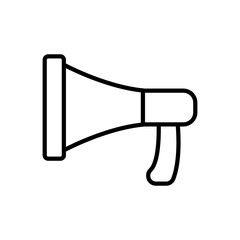 mega phone line icon vector