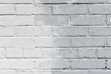 Gray Painted Brick Wall with a Rough Surface Texture