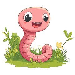 Fototapeta premium earthworm, insect, animal, vector, transparent background, organism, lumbricina, nature, pattern