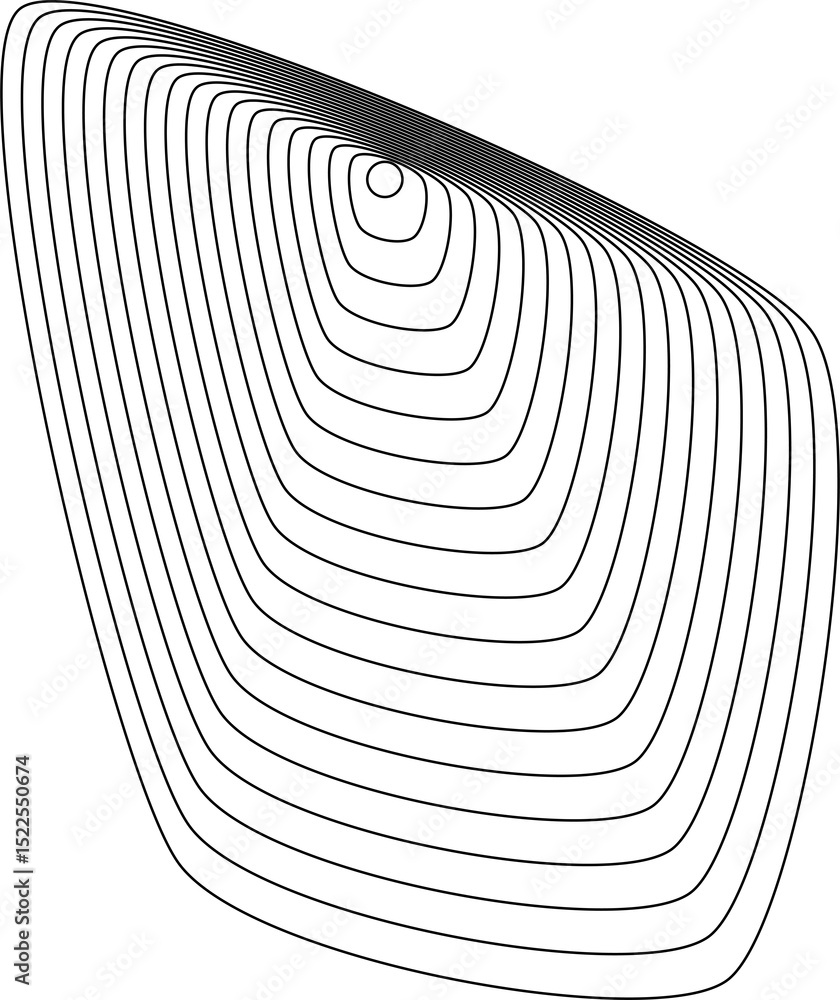 Poster circle lines with blend fluid forms. technology element