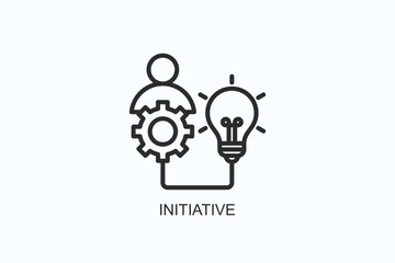 Initiative Icon Or Logo Isolated Vector Illustration