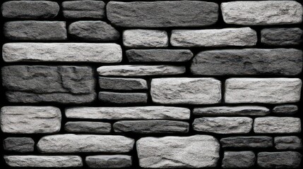 Fototapeta premium Dark Grey White Stone Wall Texture Background