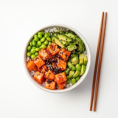 Delicious Salmon Poke Bowl