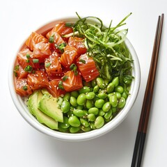 Delicious Salmon Poke Bowl