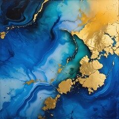 grunge texture Blue Gold