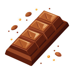 Chocolate bar Illustration design