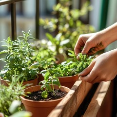 Balcony Herb Garden