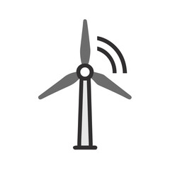 Wind turbine producing renewable energy, representing eco-friendly technology and sustainability.
