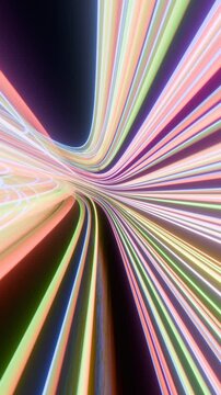 a tunnel of light