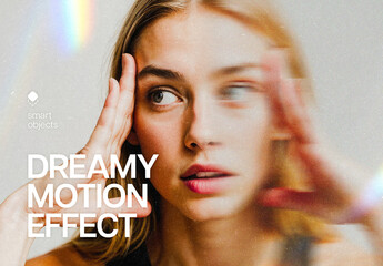 Dreamy Motion Photo Effect Mockup