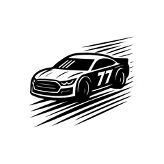 Race car racing event logo icon with transparent background
