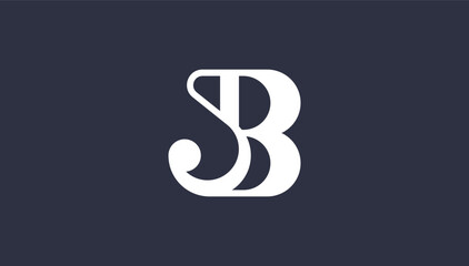 unique luxury style connected letter bj, jb logo design