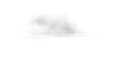 Realistic White Cloud Cutout with Soft Edges and Transparent Background for Weather, Sky, or Dreamy...