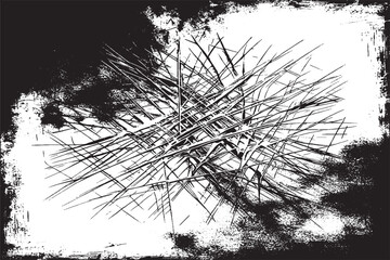 Sharp intersecting lines in a chaotic black-and-white abstract style. Perfect for edgy, urban artwork, posters, or digital backgrounds with a bold modern touch.