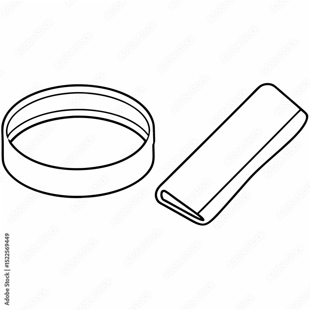 Poster simple geometric shapes outline illustrations with transparency perfect for minimalist design projec