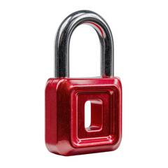 Vibrant Red Padlock: A Symbol of Security and Protection