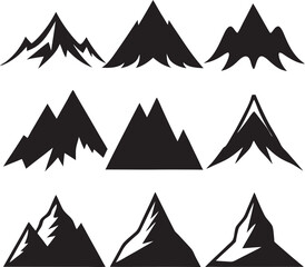 Obraz premium vector illustration of mountain landscape