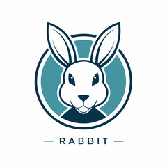 Vector rabbit head Modern Logo Design Vector Template 