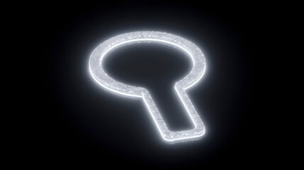 Glowing Digital Keyhole  Abstract Security Concept