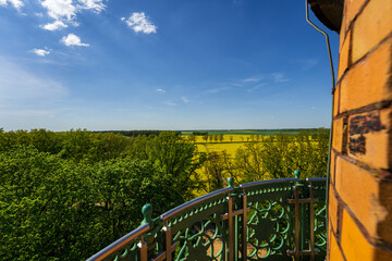 View from Hakenberg Victory Column, Fehrbellin, Brandenburg, Germany
