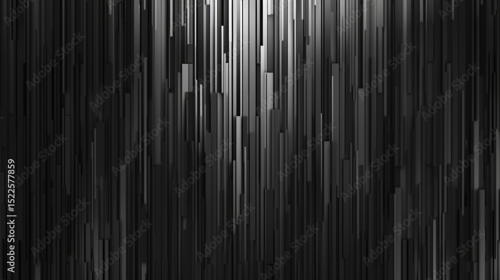 Poster abstract vertical metallic lines pattern with dark gradient effect