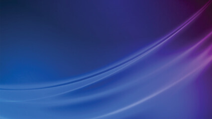 Abstract Blue Purple Gradient Background With Soft Curved Lines