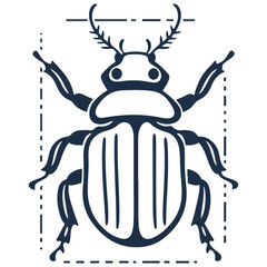 rhinoceros beetle, insect, animal, vector, transparent background, creature, trypoxylus dichotomus, nature, icon, wildlife, invertebrate, isolated