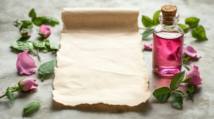 tea rose extract, Generative AI,