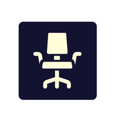 office chair illustration elegant icon