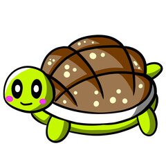 귀여운 거북이 일러스트