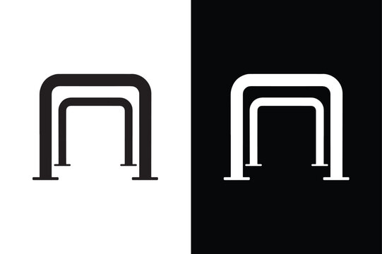 Parallel Bars icon vector on White Background ,Vector Art Illustration on white background.