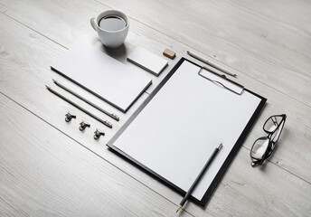 Blank corporate stationery