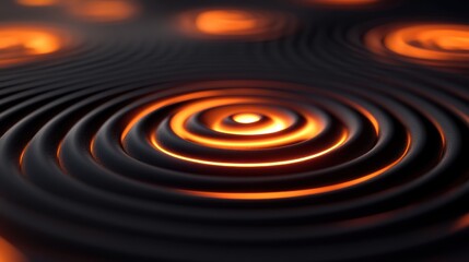 Abstract concentric circles pattern