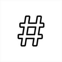 Hashtag Symbol Icon