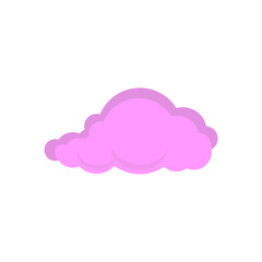 purple cloud illustration