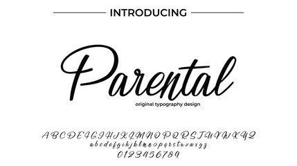 Parental – Modern Script Font with Elegant Handwritten Style