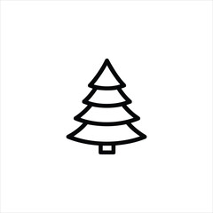 Pine Tree Icon Vector